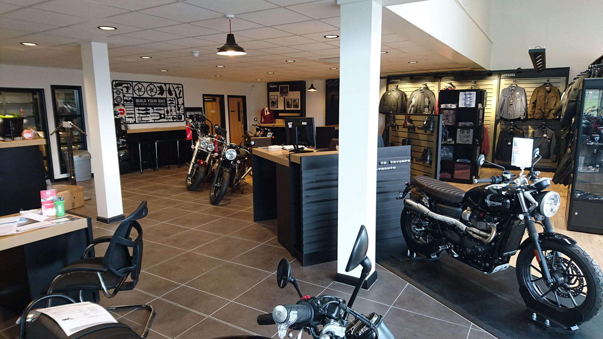 Triumph bike 2025 showroom near me